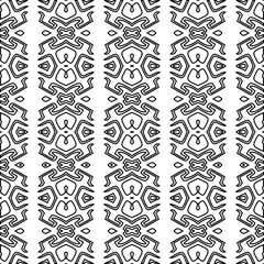 Abstract shapes.Patterns from lines.White wallpaper. Vector graphics for design, textile, decoration, cover, wallpaper, web background, wrapping paper, fabric, packaging. Repeating pattern.