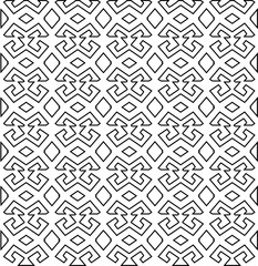 Abstract shapes.Patterns from lines.White wallpaper. Vector graphics for design, textile, decoration, cover, wallpaper, web background, wrapping paper, fabric, packaging. Repeating pattern.