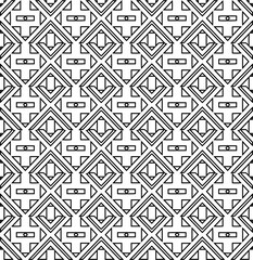 Abstract shapes.Patterns from lines.White wallpaper. Vector graphics for design, textile, decoration, cover, wallpaper, web background, wrapping paper, fabric, packaging. Repeating pattern.