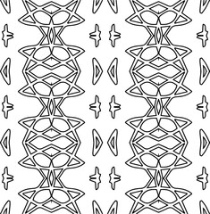 Abstract shapes.Patterns from lines.White wallpaper. Vector graphics for design, textile, decoration, cover, wallpaper, web background, wrapping paper, fabric, packaging. Repeating pattern.