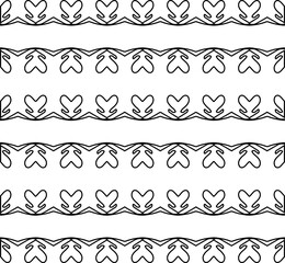 Fototapeta premium Abstract shapes.Patterns from lines.White wallpaper. Vector graphics for design, textile, decoration, cover, wallpaper, web background, wrapping paper, fabric, packaging. Repeating pattern.