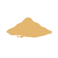 Pile of sand Vector illustration