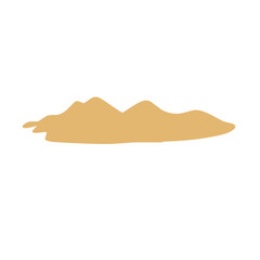 Pile of sand Vector illustration