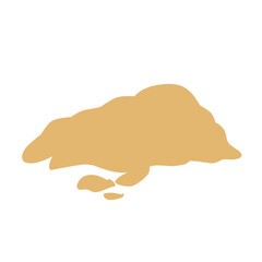 Pile of sand Vector illustration