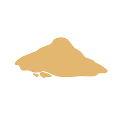 Pile of sand Vector illustration