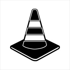 safety cone icon design vector template.