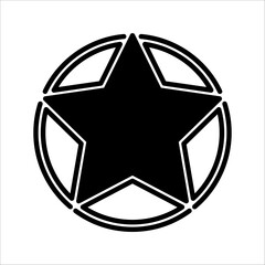 star set icon. Shining star. Star symbol vector illustration.