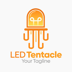 LED Tentacle Logo Vector Template Design. Good for Business, Start up, Agency, and Organization