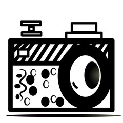 illustration of a bag camera