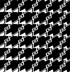 White background with black pattern. Seamless texture for fashion, textile design,  on wall paper, wrapping paper, fabrics and home decor. Simple repeat pattern.