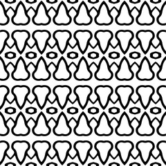 White background with black pattern. Seamless texture for fashion, textile design,  on wall paper, wrapping paper, fabrics and home decor. Simple repeat pattern.