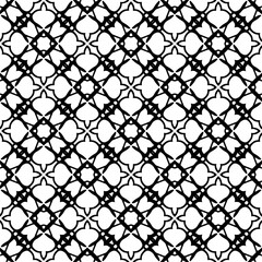 White background with black pattern. Seamless texture for fashion, textile design,  on wall paper, wrapping paper, fabrics and home decor. Simple repeat pattern.