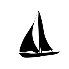 silhouette of a sailboat