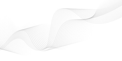 Abstract grey wavy lines Digital frequency track equalizer background. Curved wave smooth stripe seamless pattern. Wave lines created using blend tool. graphic design template banner business wave.