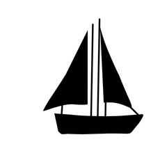 silhouette of a sailboat