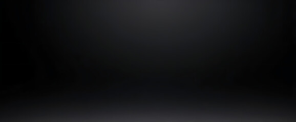 Abstract black gradient background, empty dark texture wallpaper black color studio room background. ai