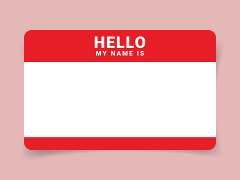 Graffiti tag background. Hello, my name is. Sticker your name tag. Street art graffiti background. Vector Illustration.