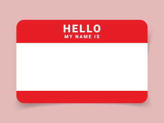 Graffiti tag background. Hello, my name is. Sticker your name tag. Street art graffiti background. Vector illustration.