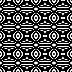White background with black pattern. Seamless texture for fashion, textile design,  on wall paper, wrapping paper, fabrics and home decor. Simple repeat pattern.