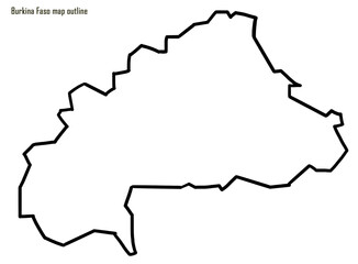 Burkina Faso map outline