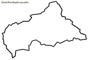 Central Africa Republic map outline