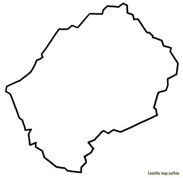 recommend clip art: Lesotho map outline