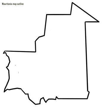 recommend clip art: Mauritania map outline