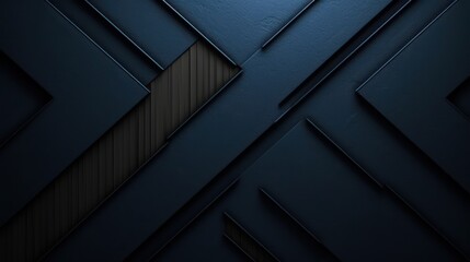 Obraz premium Abstract Dark Blue Geometric Pattern