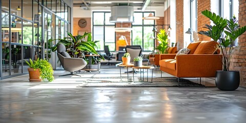 Modern office space with content creators specializing in marketing and business. Concept Marketing Strategies, Business Development, Content Creation, Office Design, Team Collaboration