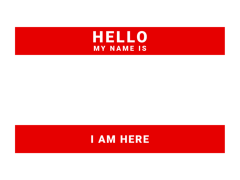 Graffiti tag background. Hello, my name is. Sticker your name tag. Street art graffiti for background.
