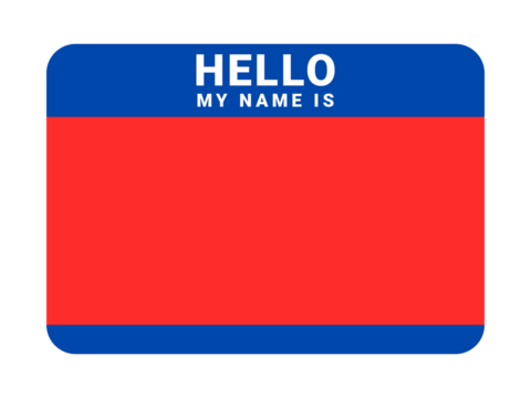 Graffiti tag background. Hello, my name is. Sticker your name tag. Street art graffiti for background.