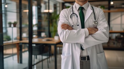 The doctor with stethoscope