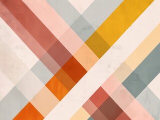 Fototapeta premium A minimalist abstract composition with two intersecting lines and a burst of color at their intersection, symbolizing the moment of connection in love