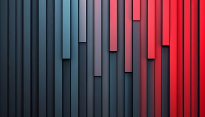 Obraz premium Abstract Red and Blue Striped Pattern