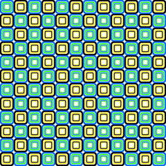 retro Seamless pattern with squares. Vector illustration. 