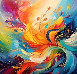 Obraz premium Colorful Paint Design