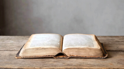 Vintage Book on a Wooden Table