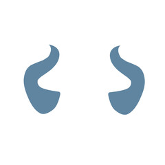 Devil horn logo Vector icon
