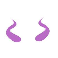Devil horn logo Vector icon