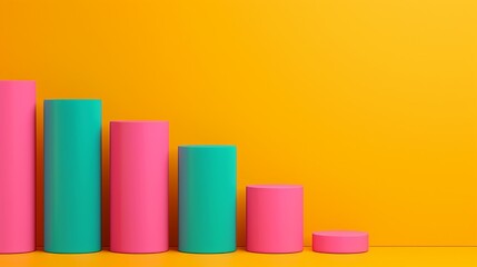 Showcase abstract depictions of financial success with visuals that illustrate market dynamics, investment opportunities, and wealth accumulation. Clean and Clear Color, Realistic Photo, , Minimalism,