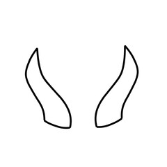 Horn thin line icon