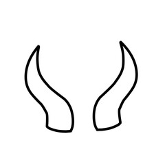 Horn thin line icon