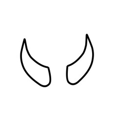 Horn thin line icon
