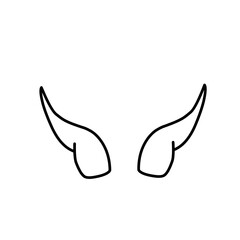 Horn thin line icon
