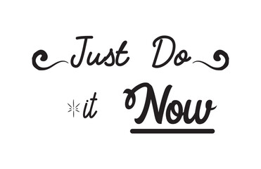 DO IT! black vector brush calligraphy banner