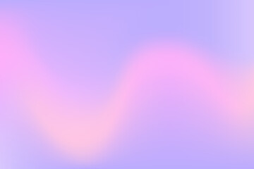 Gradient background with wave. Pink abstract pattern with blur on lilac background. Vector illustration of dynamic cover