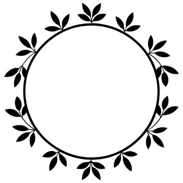 recommend clip art: Abstract floral frame vector art illustration