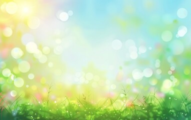 Obraz premium bokeh, hierba. fondo desenfocado naturaleza colorido