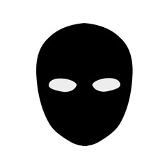 Carnival masks silhouettes