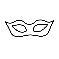 outline carnival masks